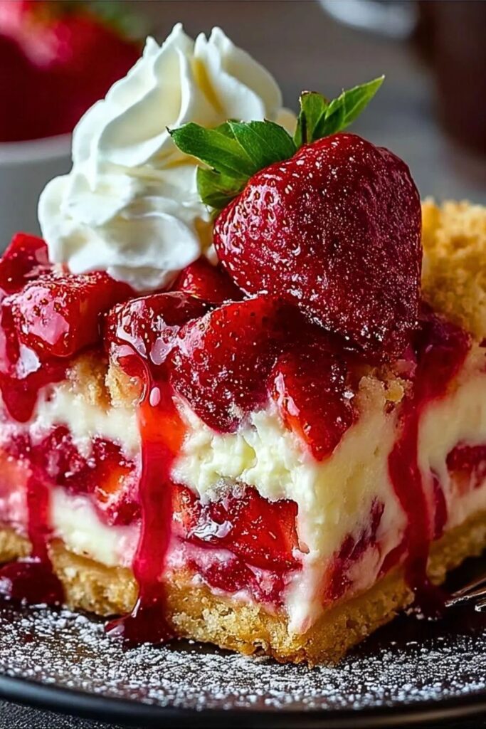 Recipe for Strawberry Cheesecake Dump Cake