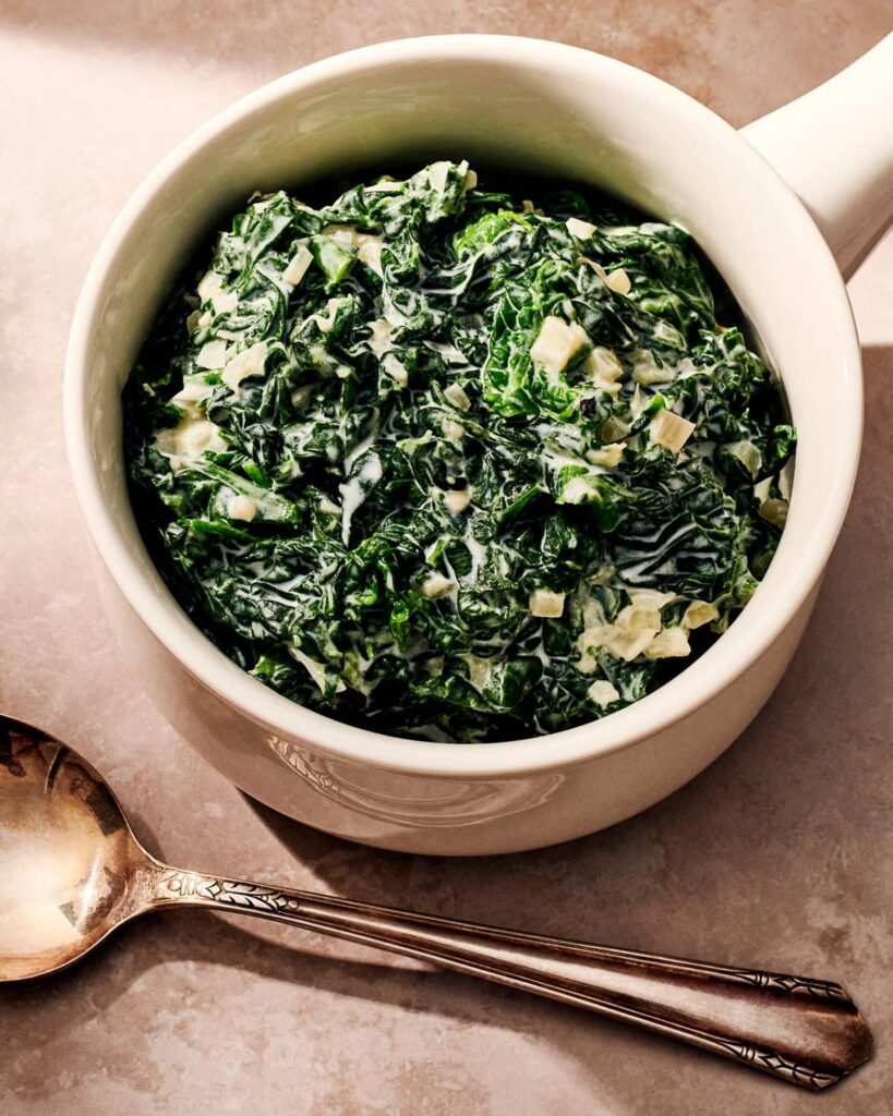 Classic Creamed Spinach with a Twist