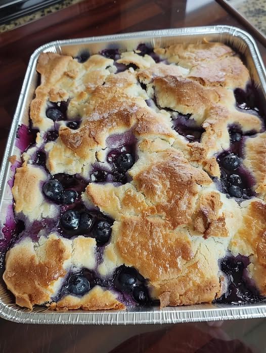 3 Ingredient Blueberry Cobbler