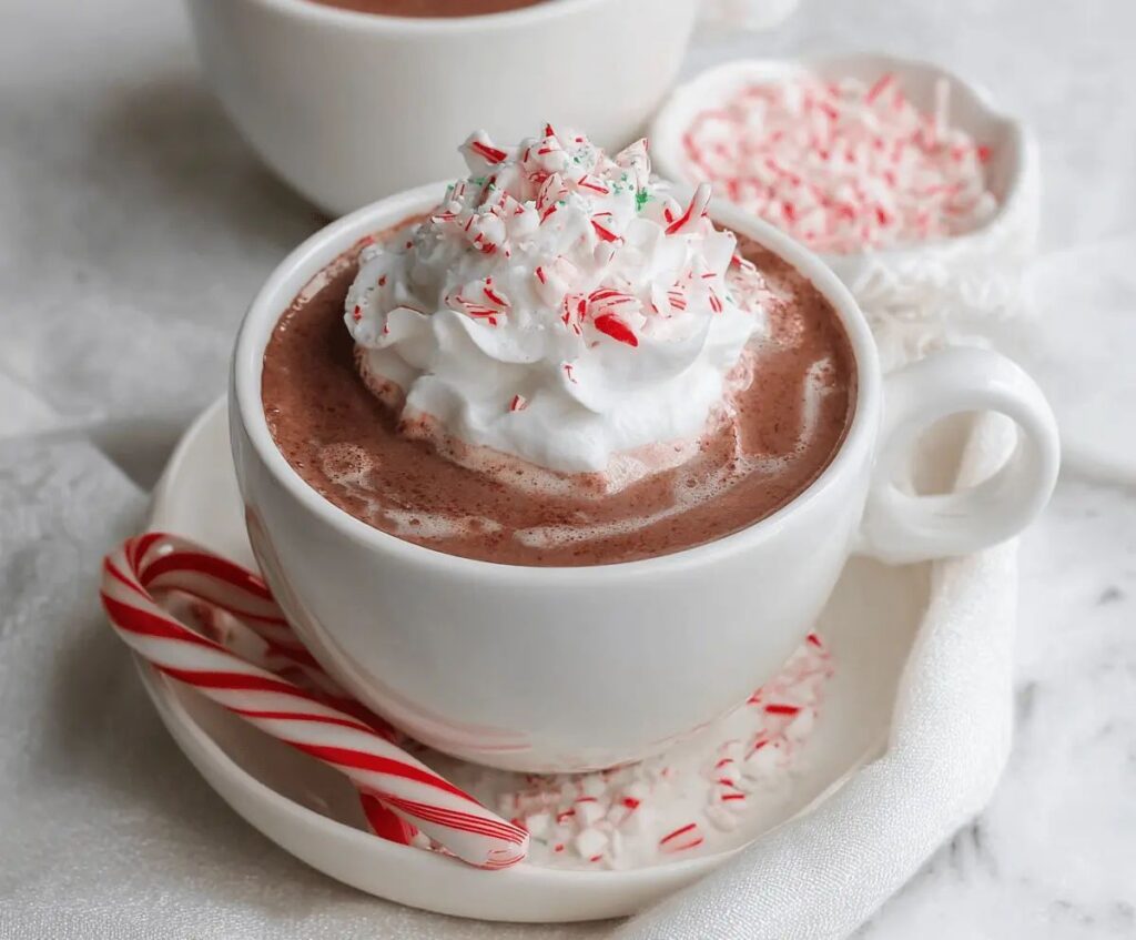 Decadent Peppermint Mocha Hot Chocolate