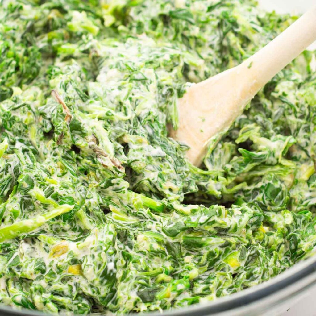 3 Ingredient Creamed Spinach