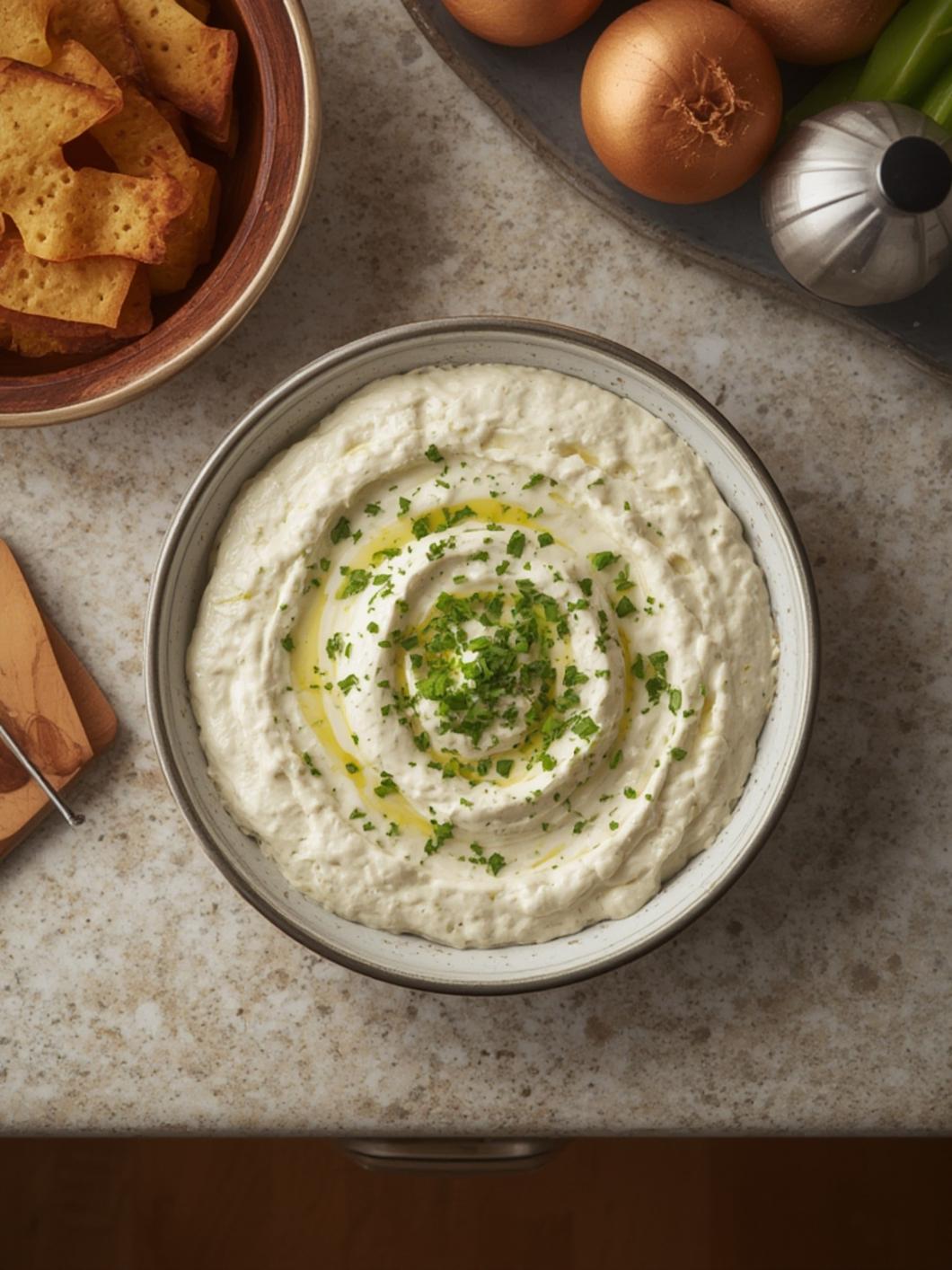 3 ingredient easy onion dip recipe