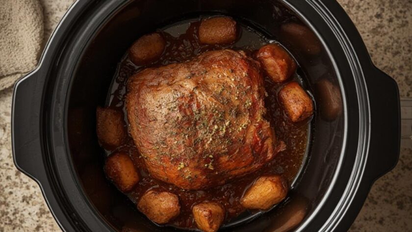 3 ingredient pork roast slow cooker