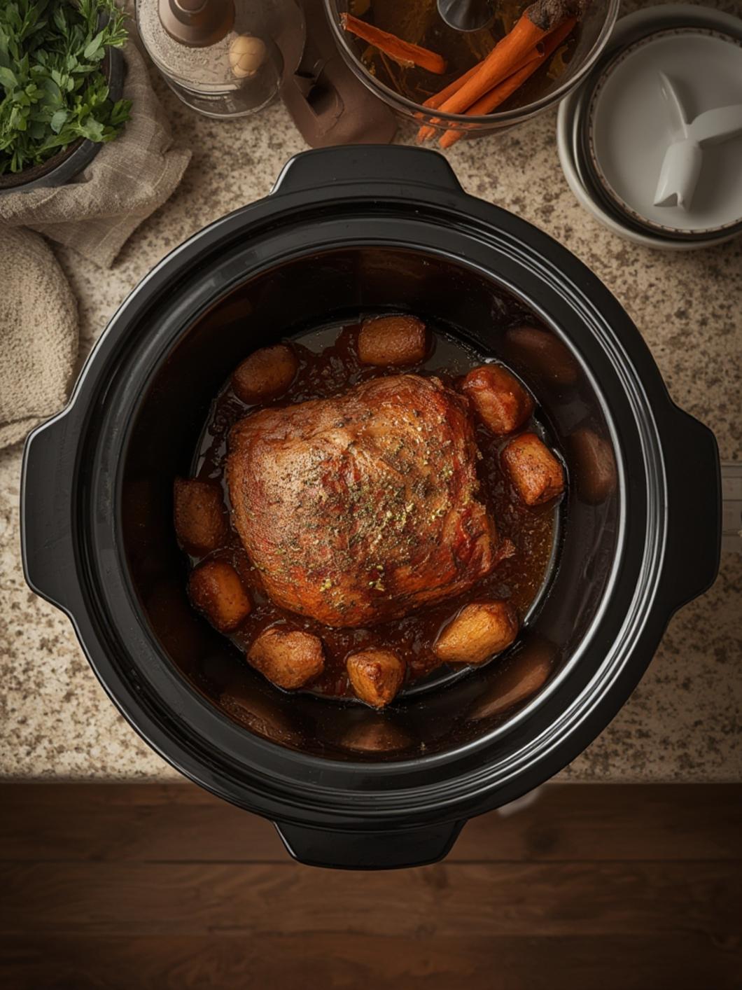 3 ingredient pork roast slow cooker