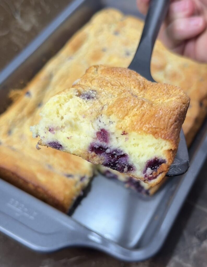 Blueberry Lemon Breakfast Dump Cake