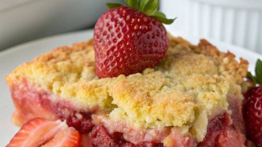 Rhubarb Dump Cake Recipe