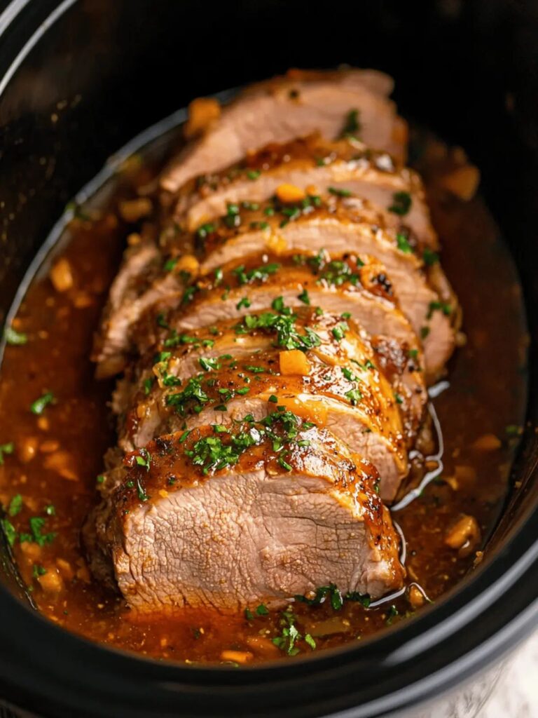 3 Ingredient Pork Roast Slow Cooker