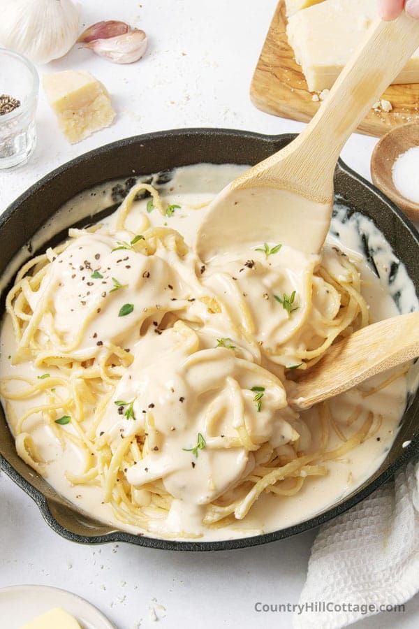Garlic Parmesan Alfredo with a Twist