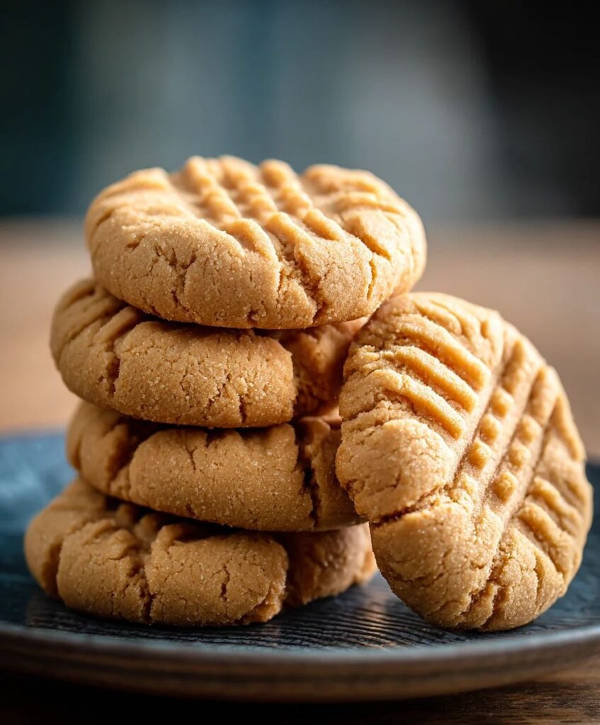 3 Ingredient Peanut Butter Cookies (No Egg)