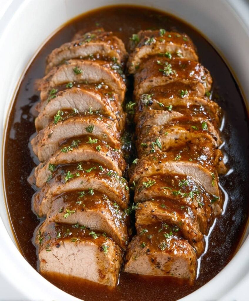 3 Ingredient Pork Roast Slow Cooker