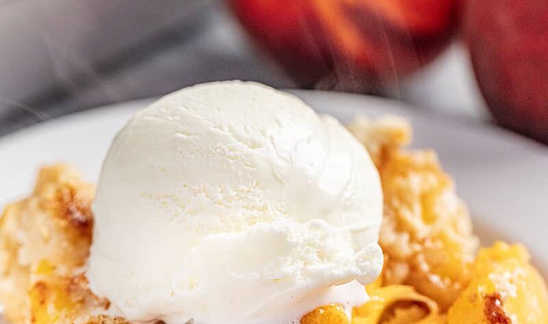 peach dump cake recipe with canned peaches