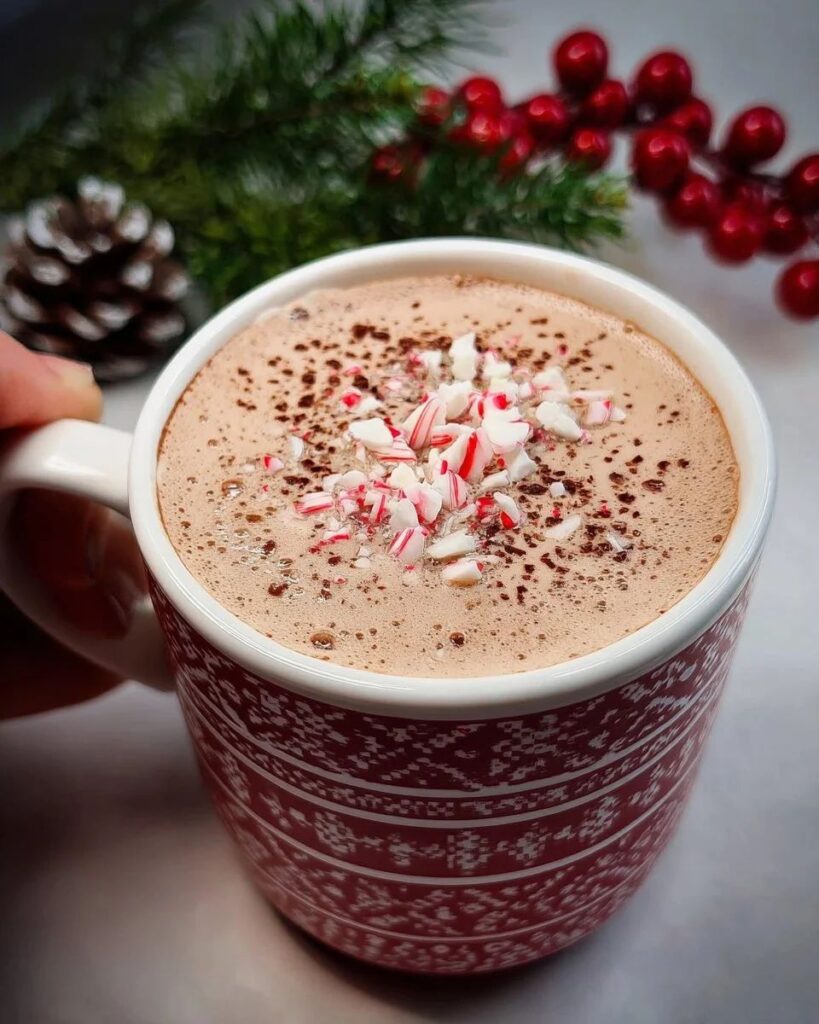 Decadent Peppermint Mocha Hot Chocolate