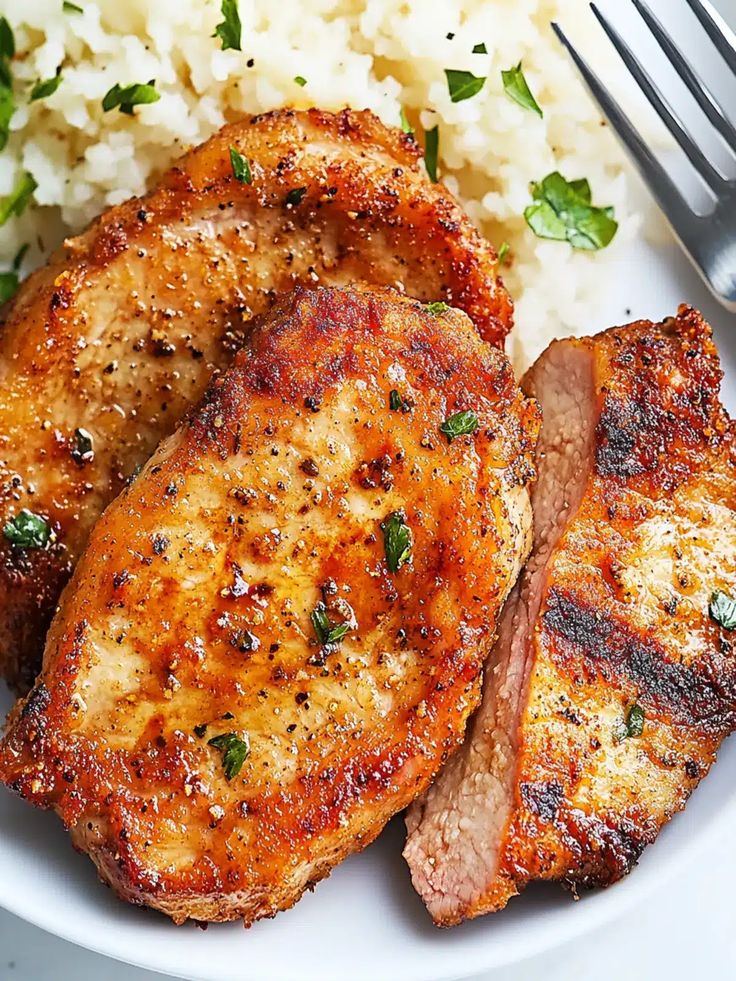 3-Ingredient Air Fryer Pork Chops