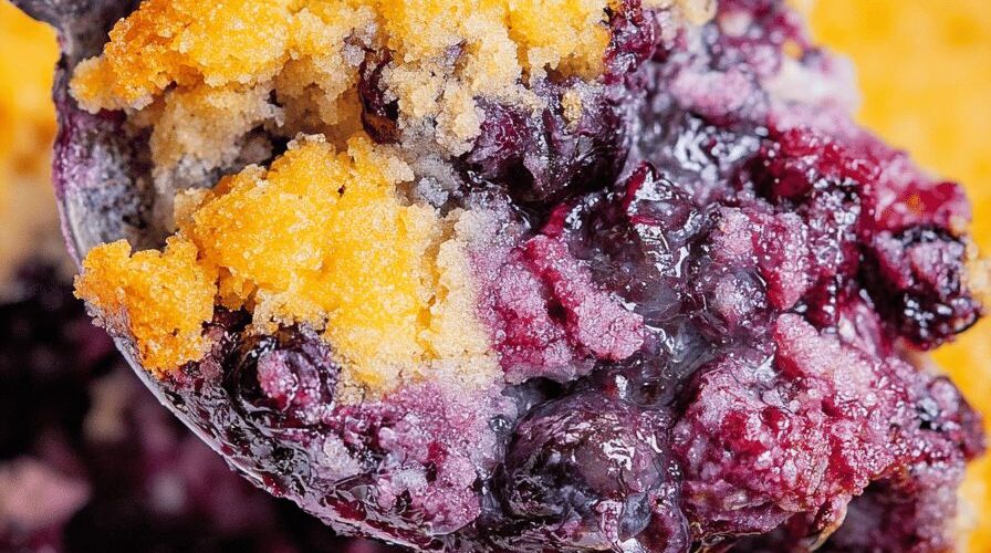 3 Ingredient Blueberry Cobbler