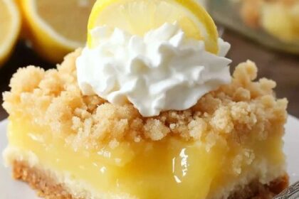 Lemon Cream Cheese Dump Cake Recipe