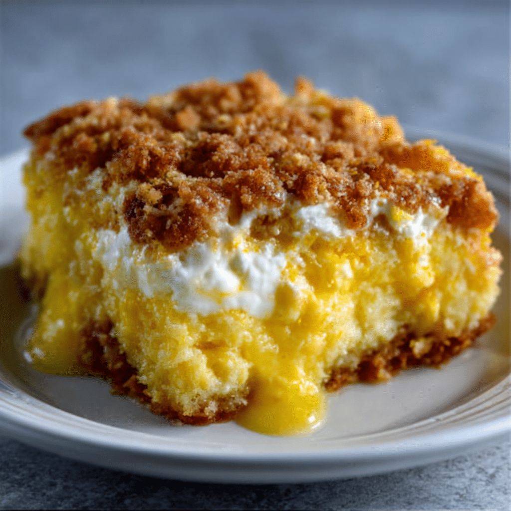 Lemon Cream Cheese Dump Cake Recipe