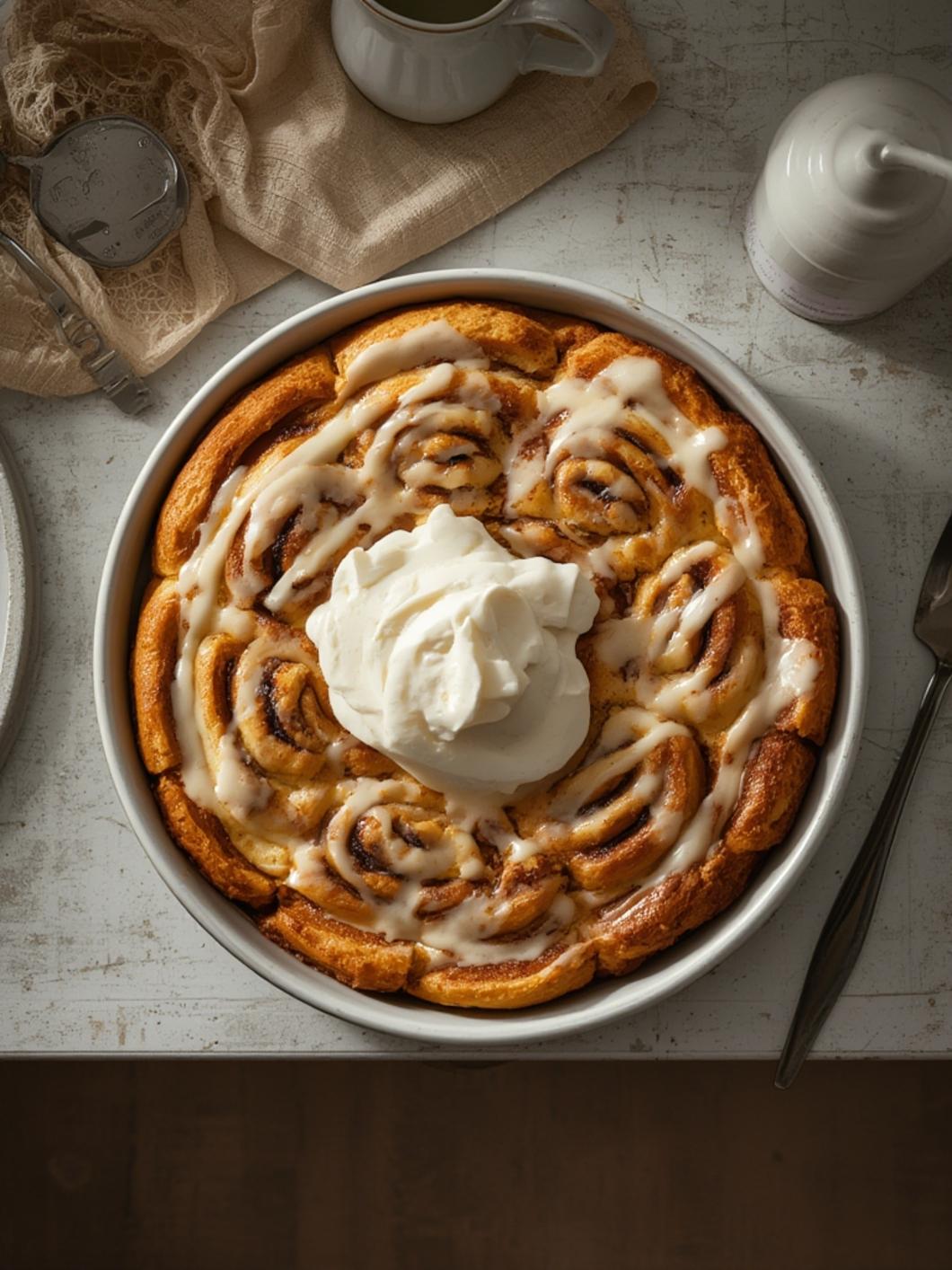 cinnamon roll dump cake recipe