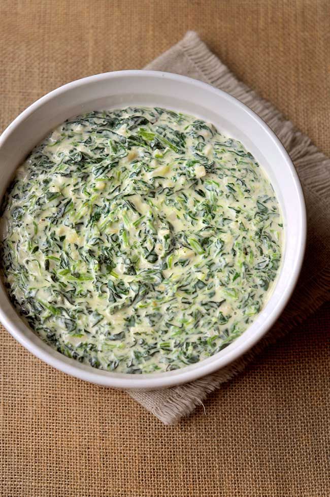 3 Ingredient Creamed Spinach