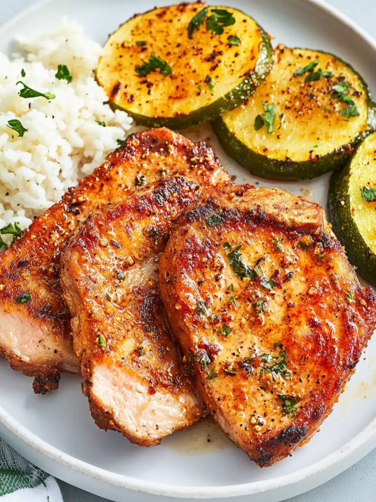 3-Ingredient Air Fryer Pork Chops