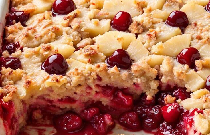 Dump Cake Recipe Pineapple Cherry