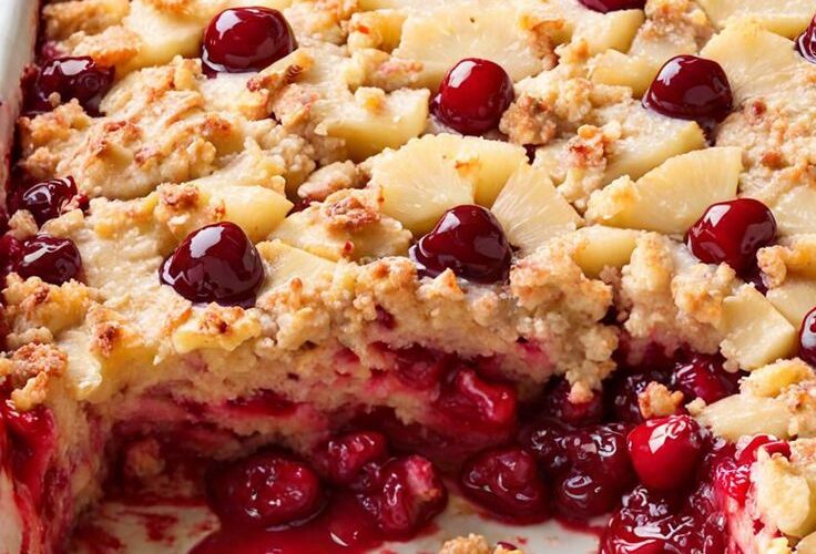 Dump Cake Recipe Pineapple Cherry