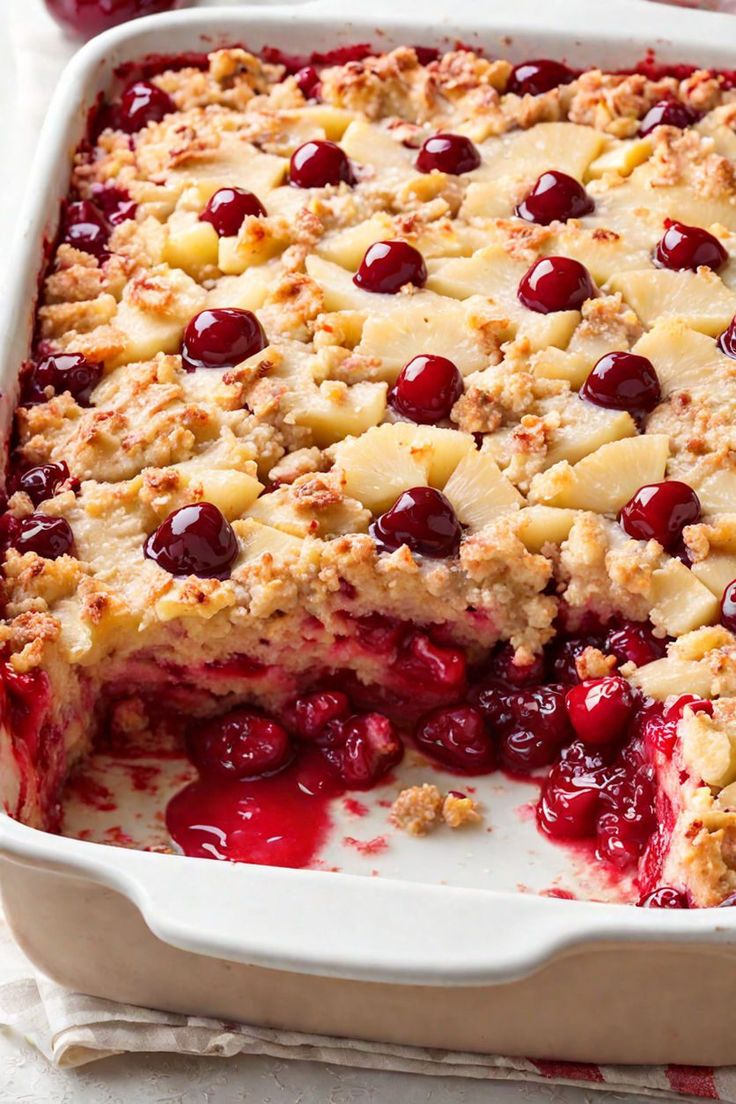 Dump Cake Recipe Pineapple Cherry