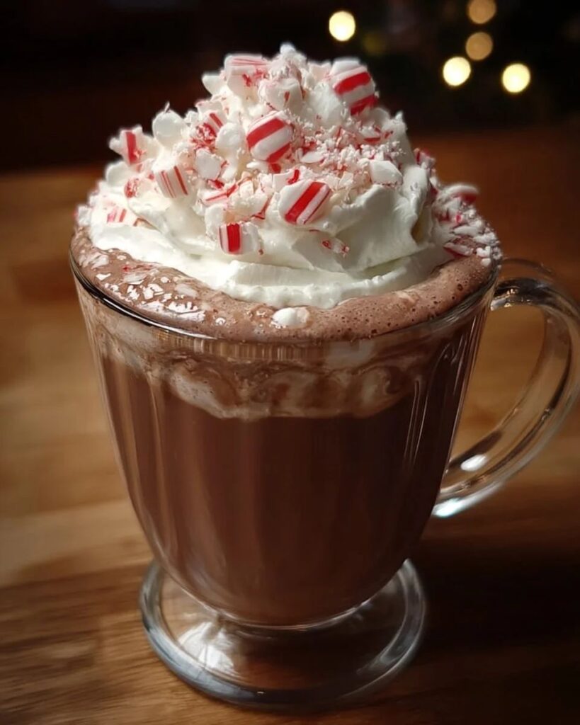 Decadent Peppermint Mocha Hot Chocolate