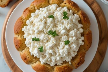 3 ingredient cottage cheese bread