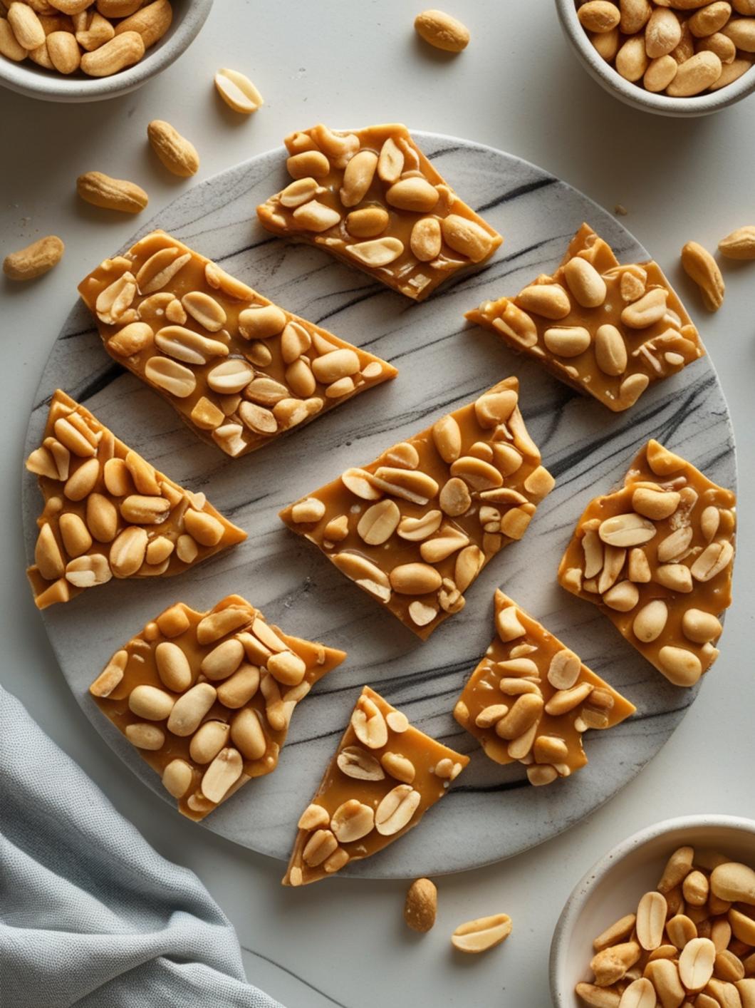 3 ingredient peanut brittle