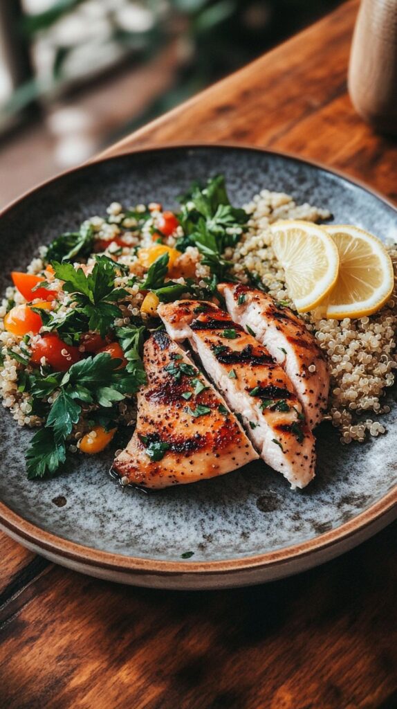 Lemon Herb Chicken & Quinoa Bowl