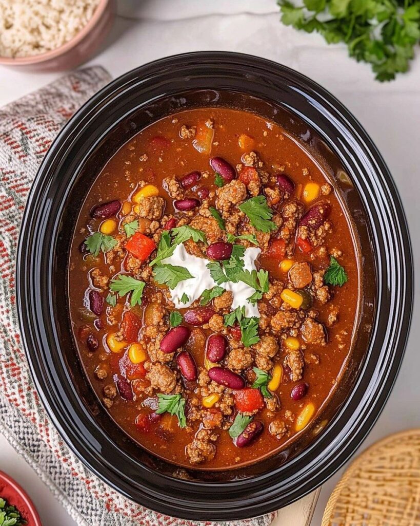 Beef Crockpot Chili