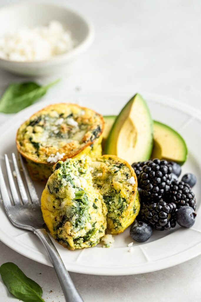 Savory Spinach & Feta Breakfast Muffins