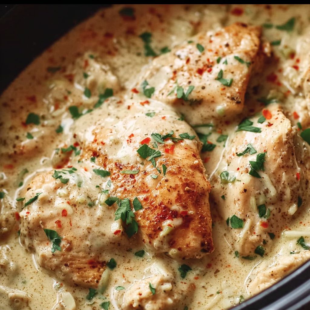 Easy 3-Ingredient Ranch Crockpot Chicken
