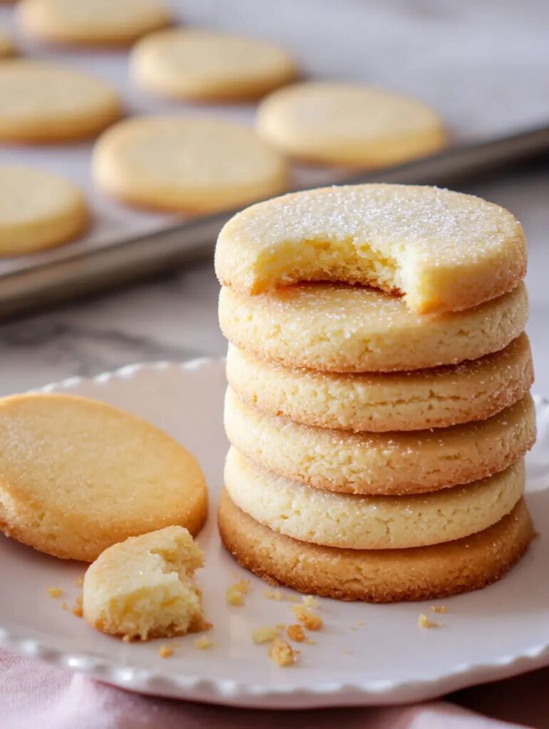 3-Ingredient Shortbread Cookies