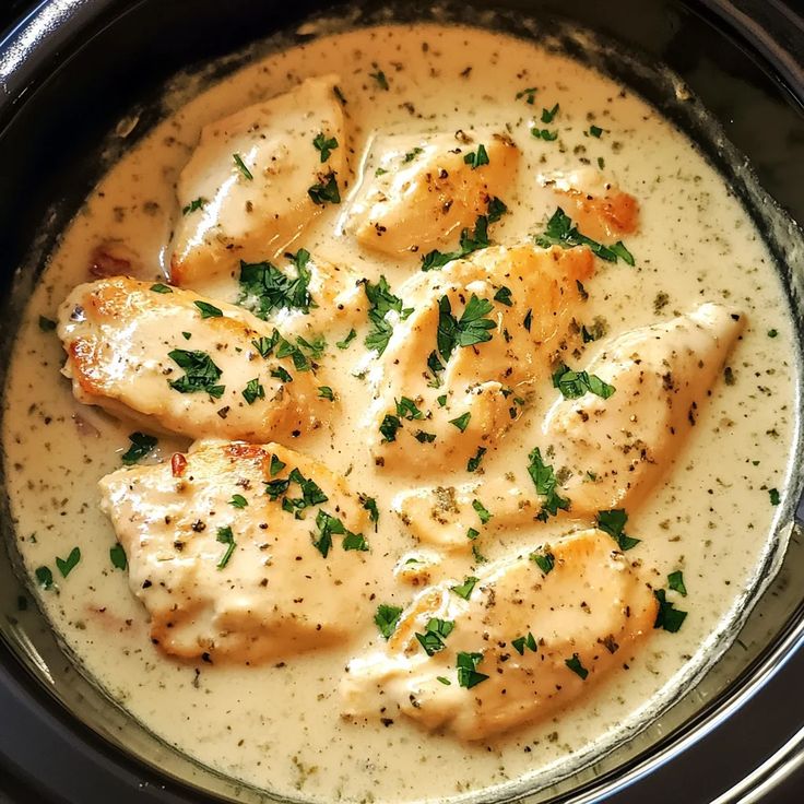 Easy 3-Ingredient Ranch Crockpot Chicken