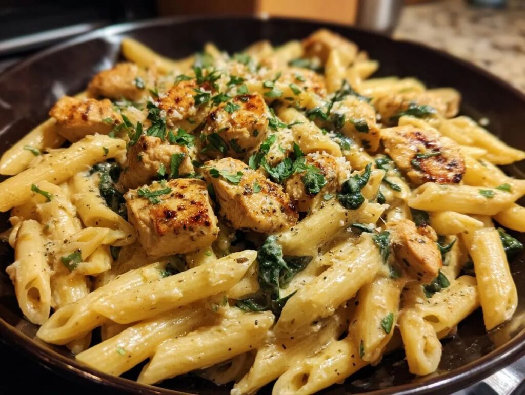 Creamy Garlic Parmesan Chicken Pasta