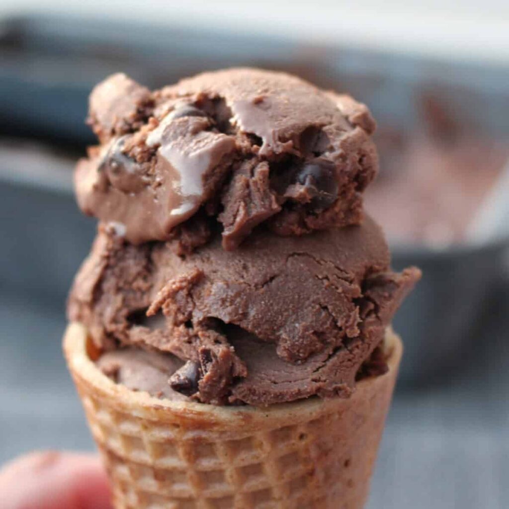3 Ingredient Chocolate Ice Cream