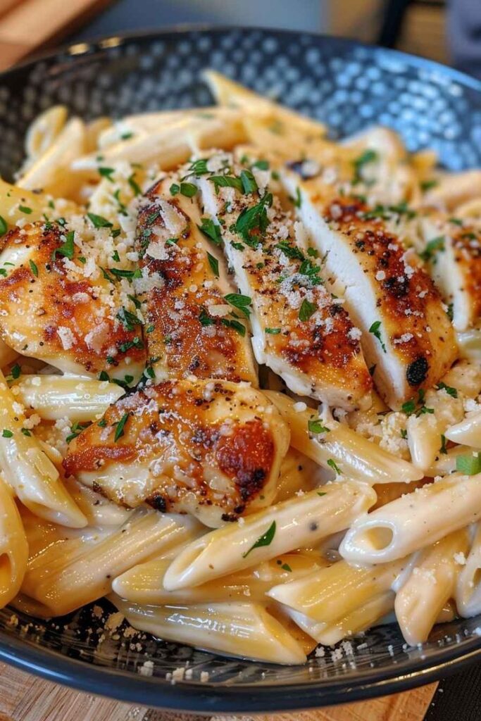 Creamy Garlic Parmesan Chicken Pasta