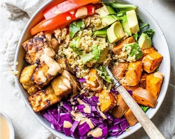 Vegan Thai Tempeh Buddha Bowl