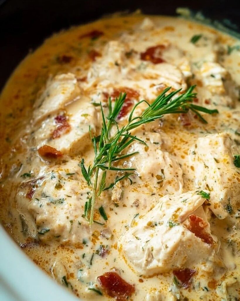 Easy 3-Ingredient Ranch Crockpot Chicken