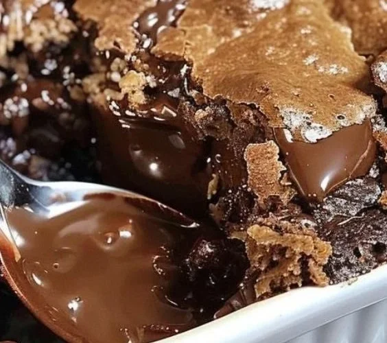 Decadent Chocolate Lava Cake with melting chocolate center, served on a plate