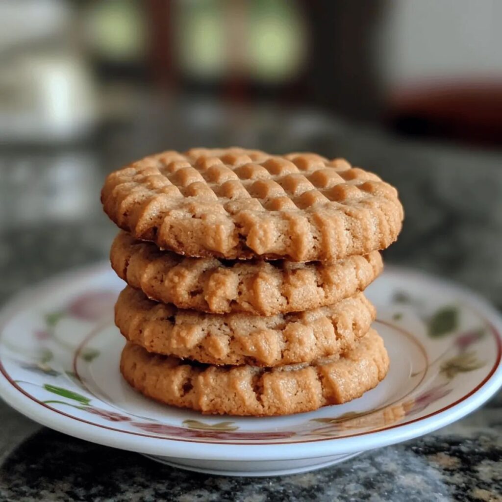 3 Ingredient Eggless Peanut Butter Cookies