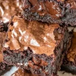 Delicious batch of healthier brownies made with nutritious ingredients