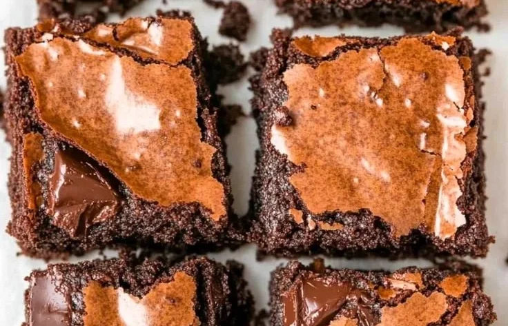 Plate of healthier brownies made with nutritious ingredients
