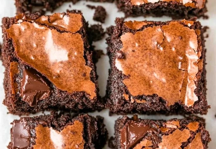 Plate of healthier brownies made with nutritious ingredients