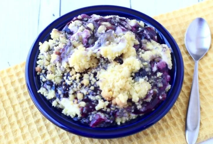 Delicious Lemon Blueberry Cake with fresh blueberries and lemon zest
