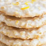 Lemon oatmeal no-bake cookies on a plate, a perfect summer treat.