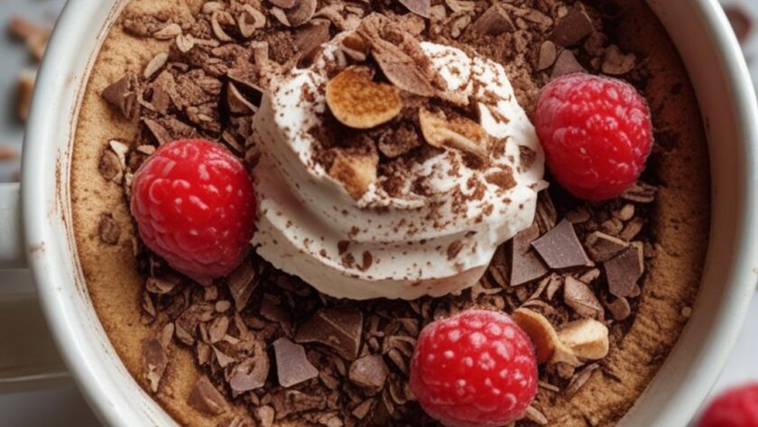 3 ingredient protein powder mug cake