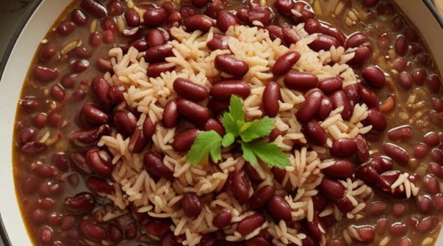3 ingredient red beans and rice