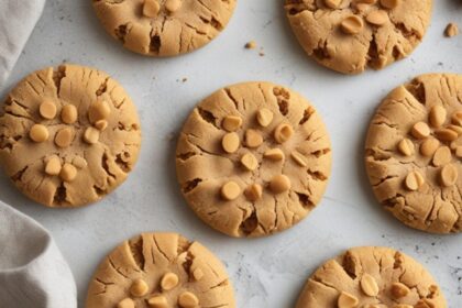 3 ingredient eggless peanut butter cookies